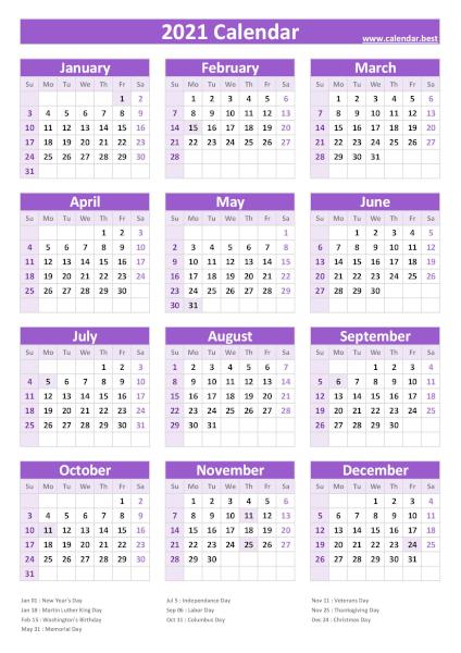 2021 calendar with holidays calendarbest