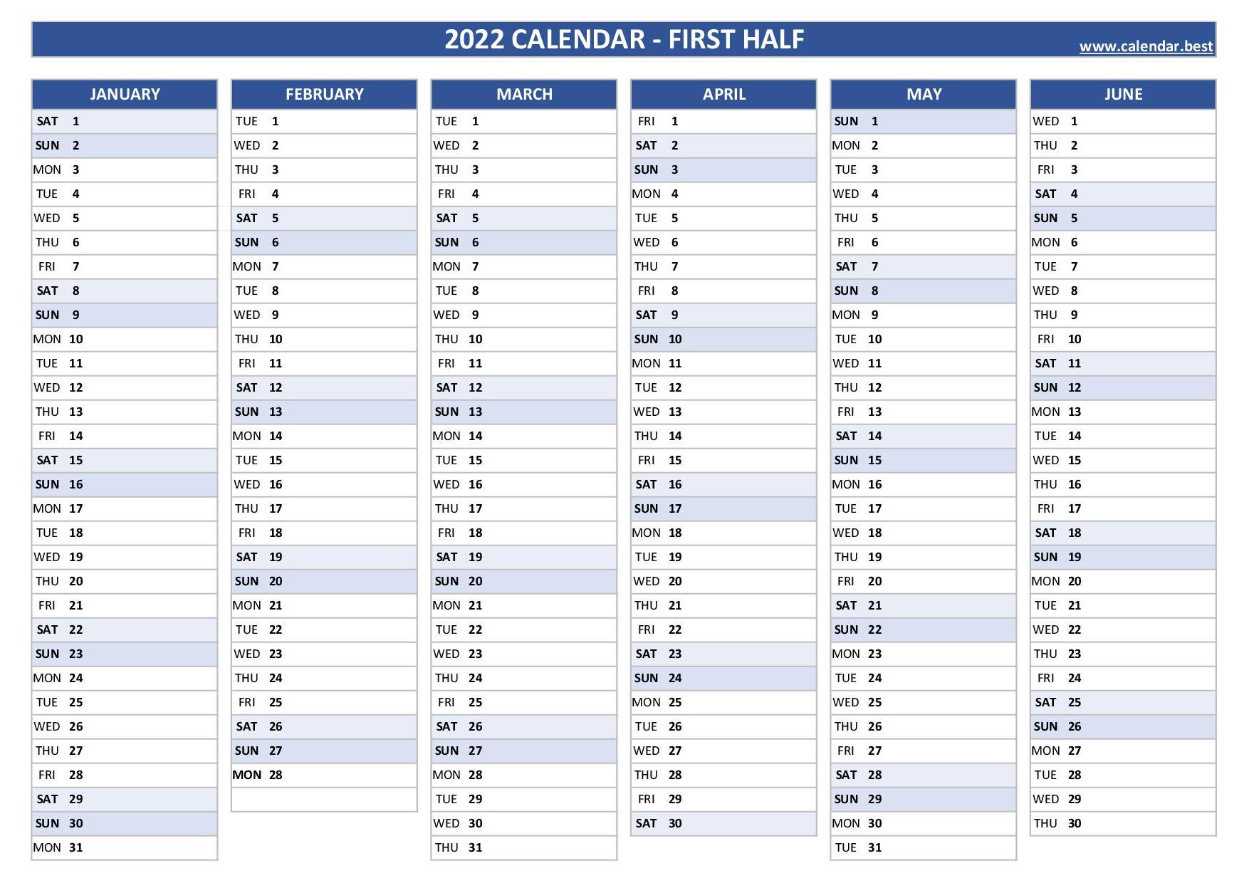 2022-2023 Two Year Calendar - Free Printable PDF Templates