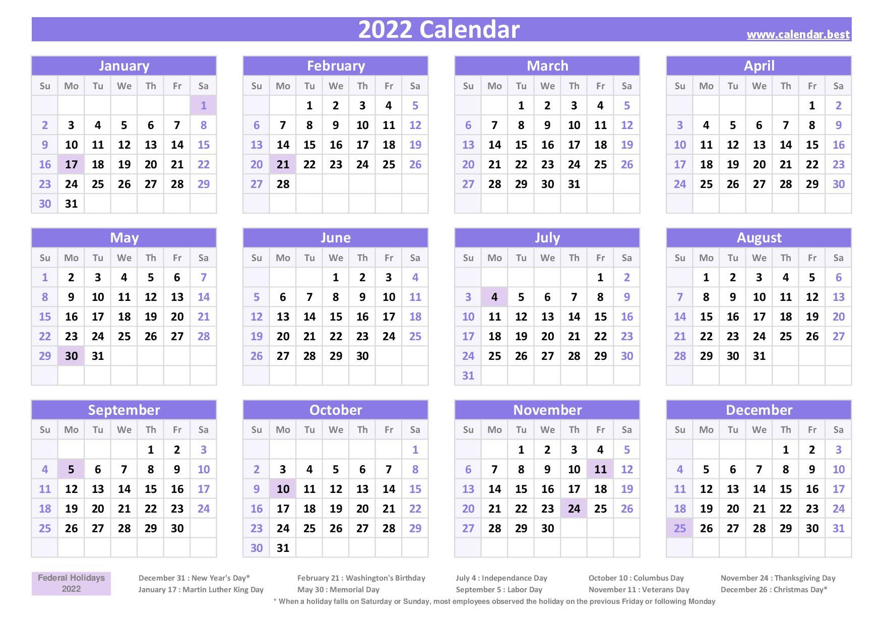2021 Calendar With Week Numbers Calendar Best Free Printable 2022 Calendar With Week Numbers 