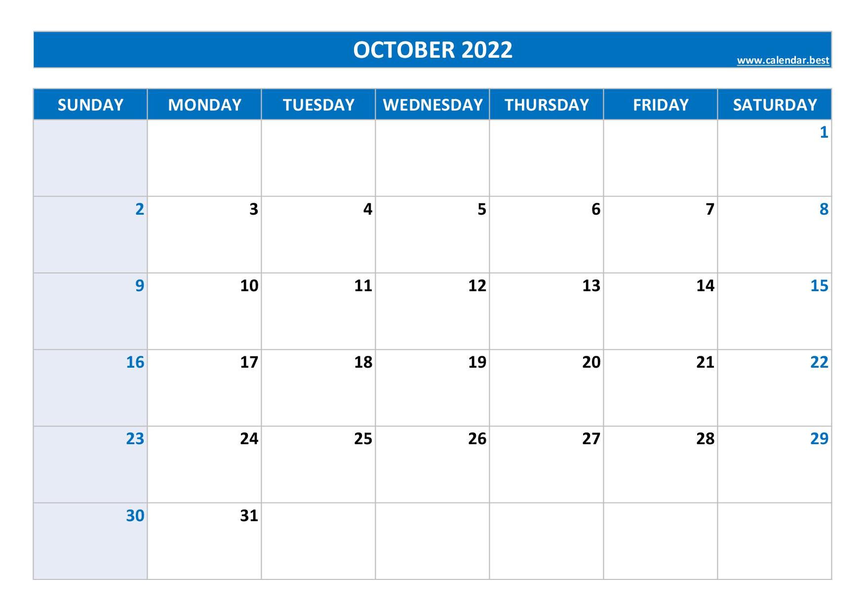 october 2022 calendar calendar best