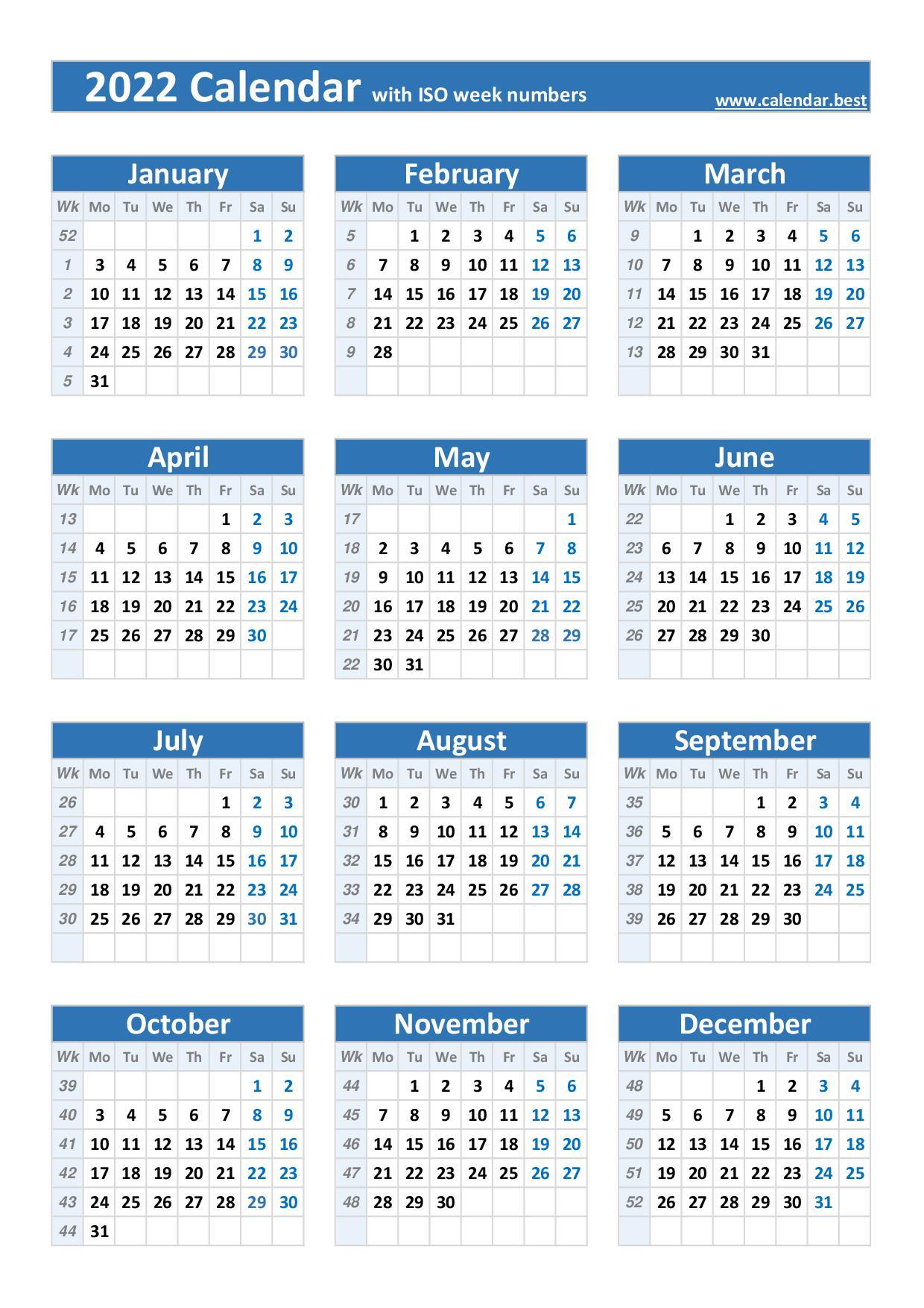 Semainier WEEK CALENDAR 67 x 32 cm