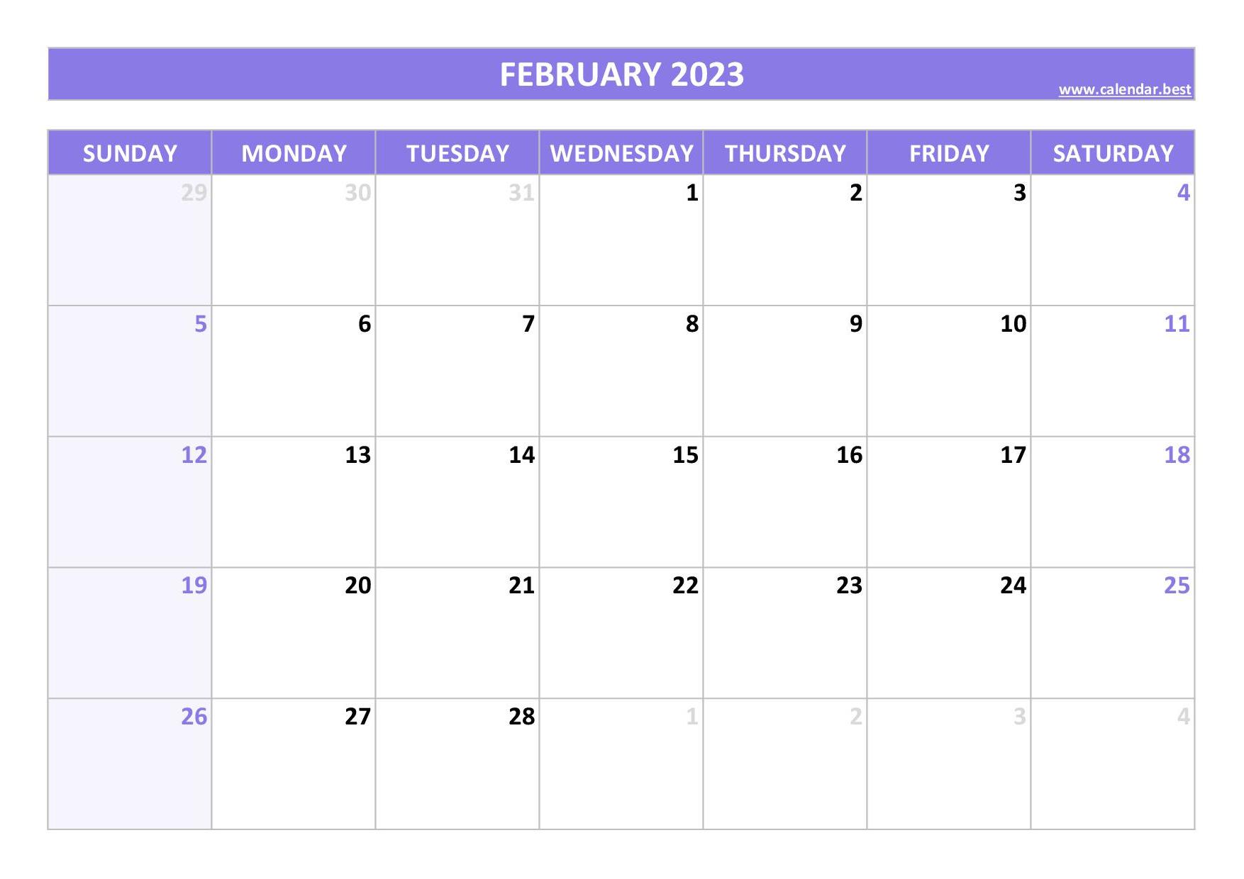 February, 2023