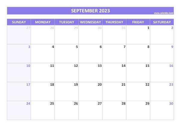 September calendar 2023