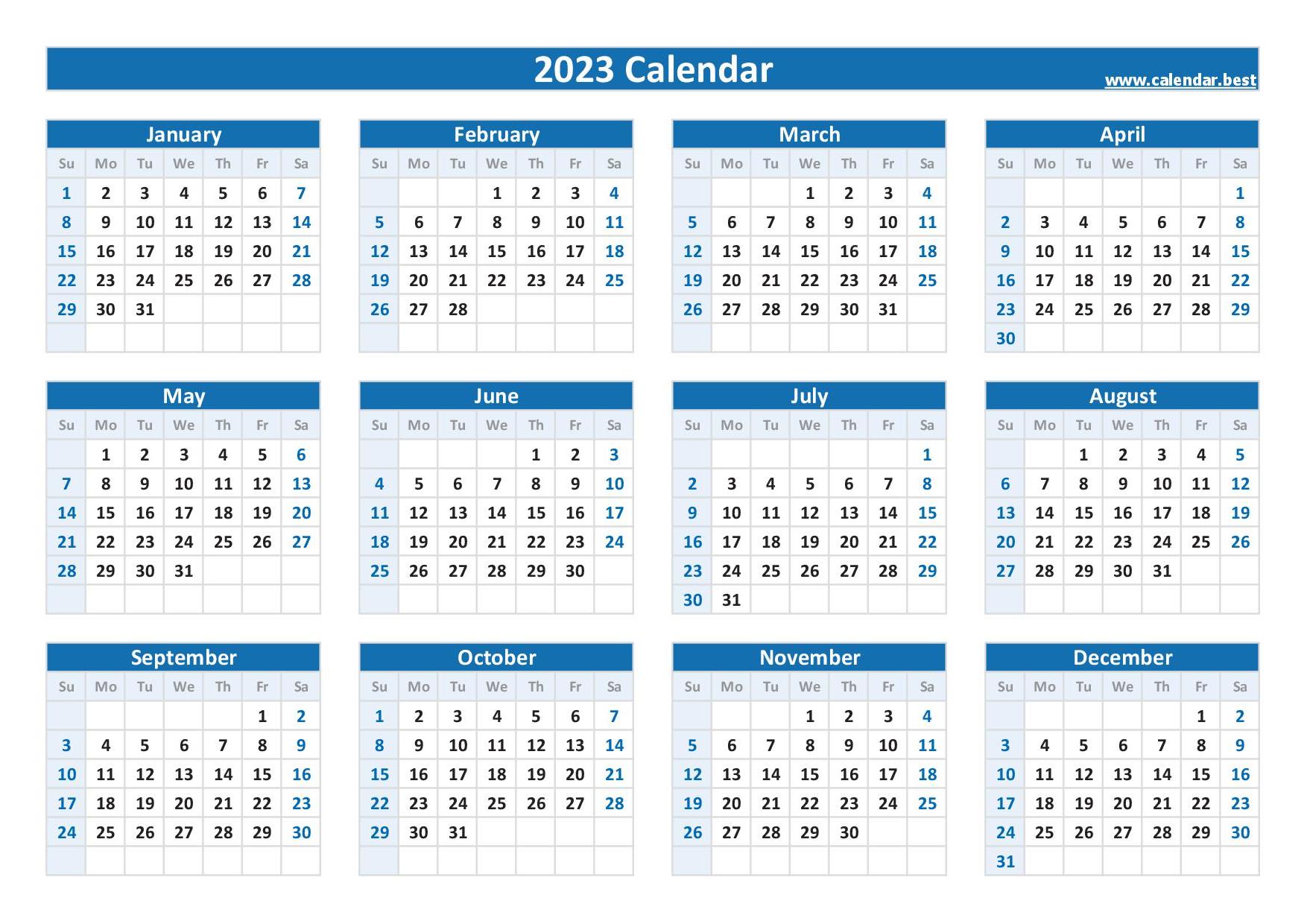 2023 Calendar With Week Numbers Printable Printable Form Templates