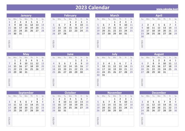 2023 Calendar With Week Numbers 2023 Calendar With Week Numbers