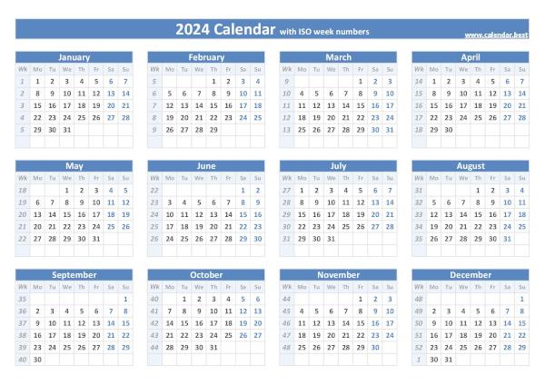 2024 Calendar 